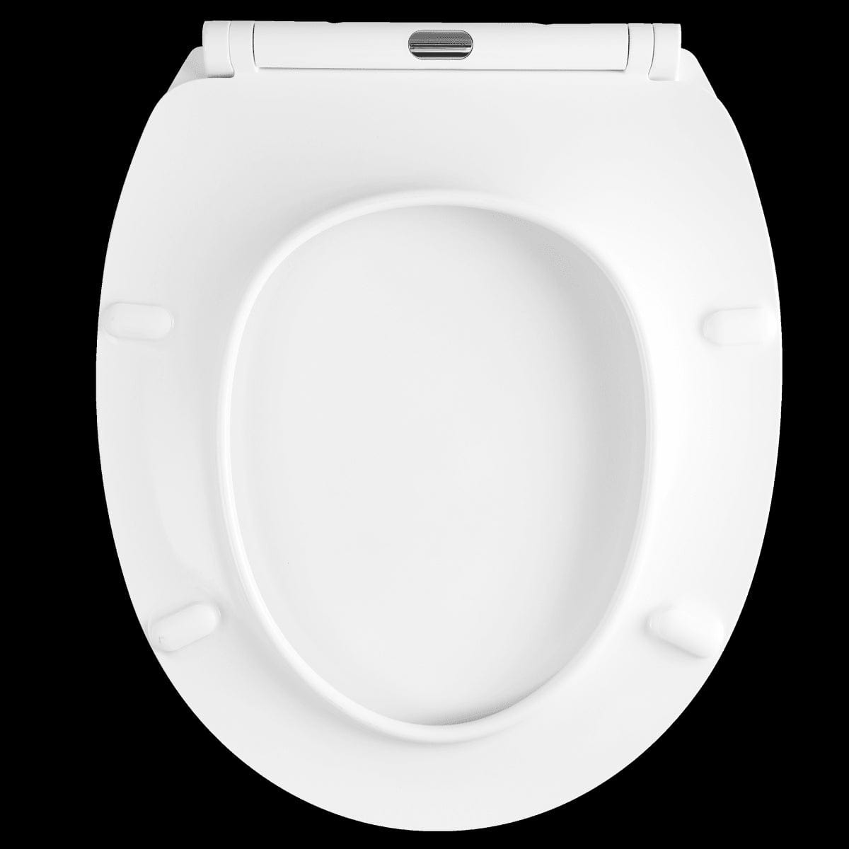 NEO OVAL TOILET SEAT WHITE - TOP FIX