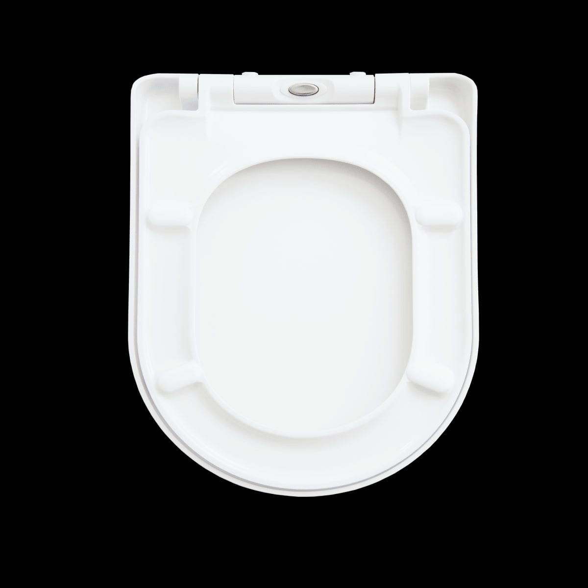 Bricocenter WC SEAT REMIX SHAPE D WHITE - METAL HINGES - SLOW CLOSING - TOP FIX