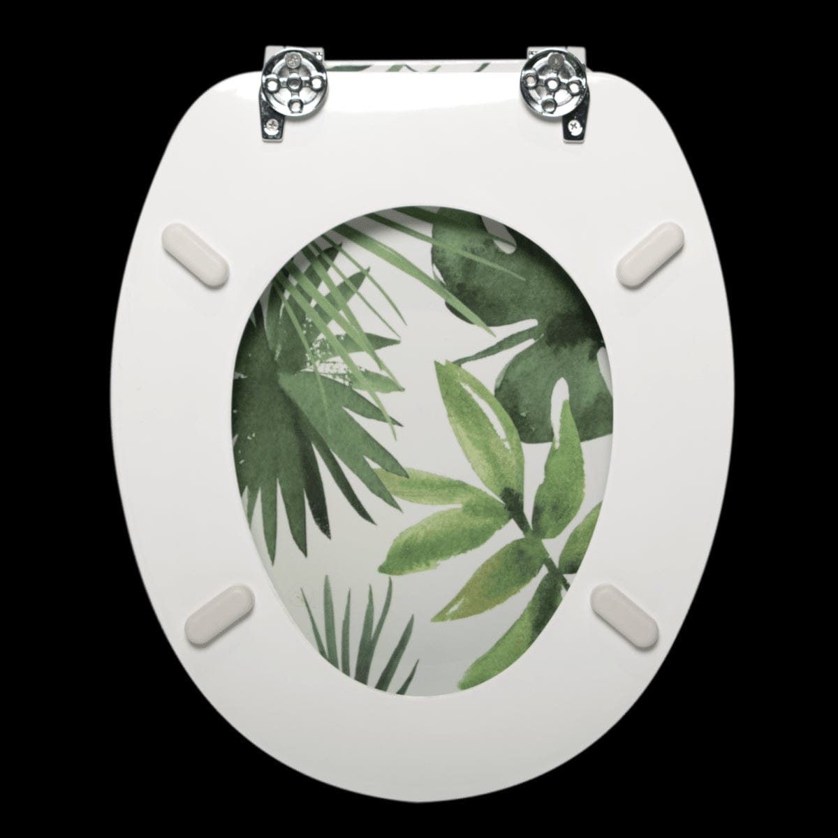 Bricocenter UNIVERSAL OVAL WC SEAT JUNGLE WHITE - SENSEA