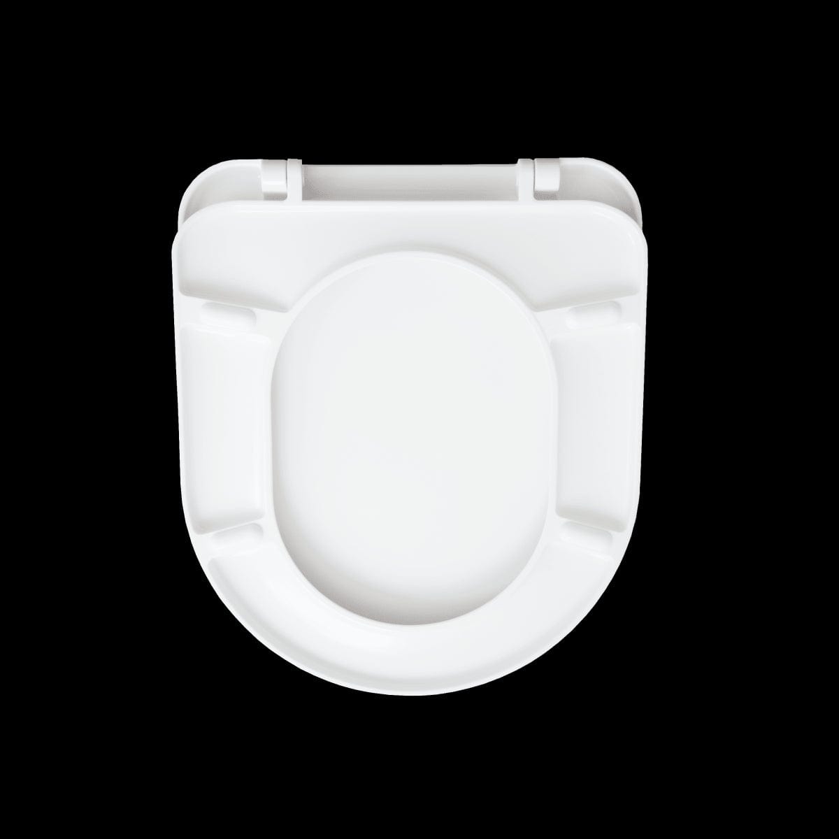 Bricocenter EASY ROUND WHITE TOILET SEAT - TOP FIX