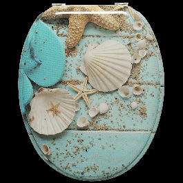 SEASHELL UNIVERSAL OVAL TOILET SEAT -SENSEA