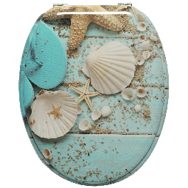 SEASHELL UNIVERSAL OVAL TOILET SEAT -SENSEA