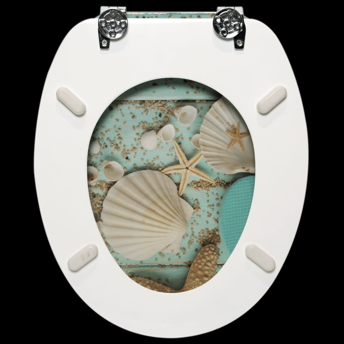 Bricocenter SEASHELL UNIVERSAL OVAL TOILET SEAT -SENSEA