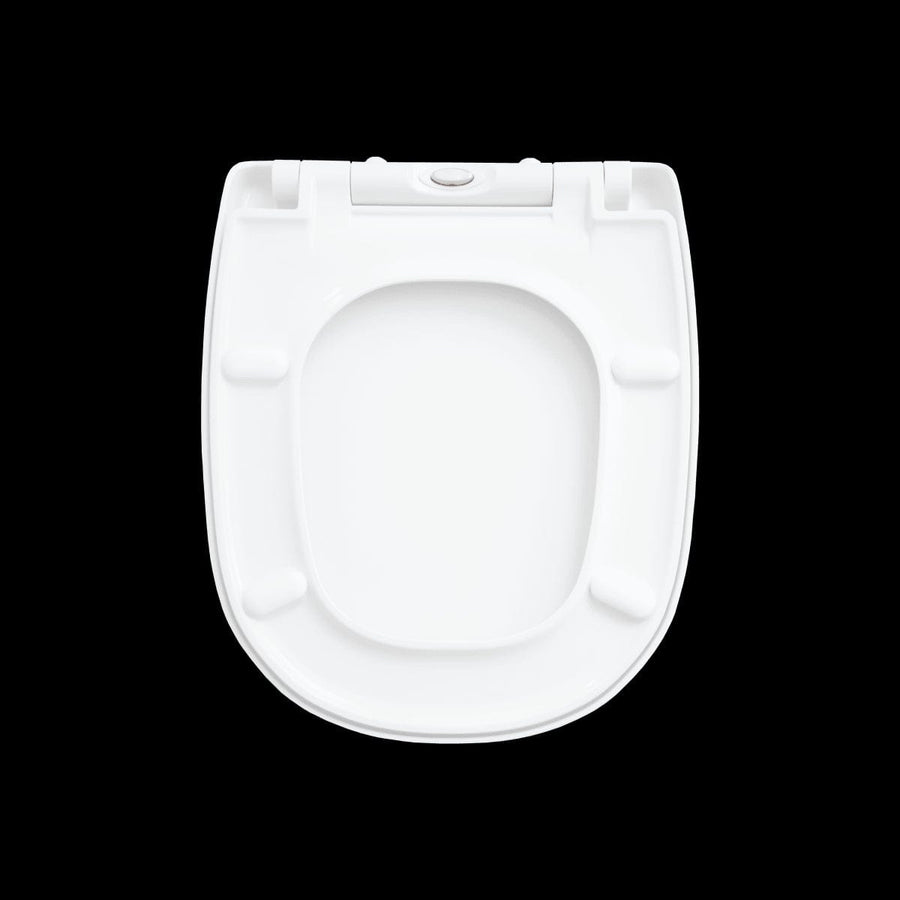 Bricocenter REMIX SQUARED WC SEAT - METAL HINGES - SLOW CLOSING - TOP FIX
