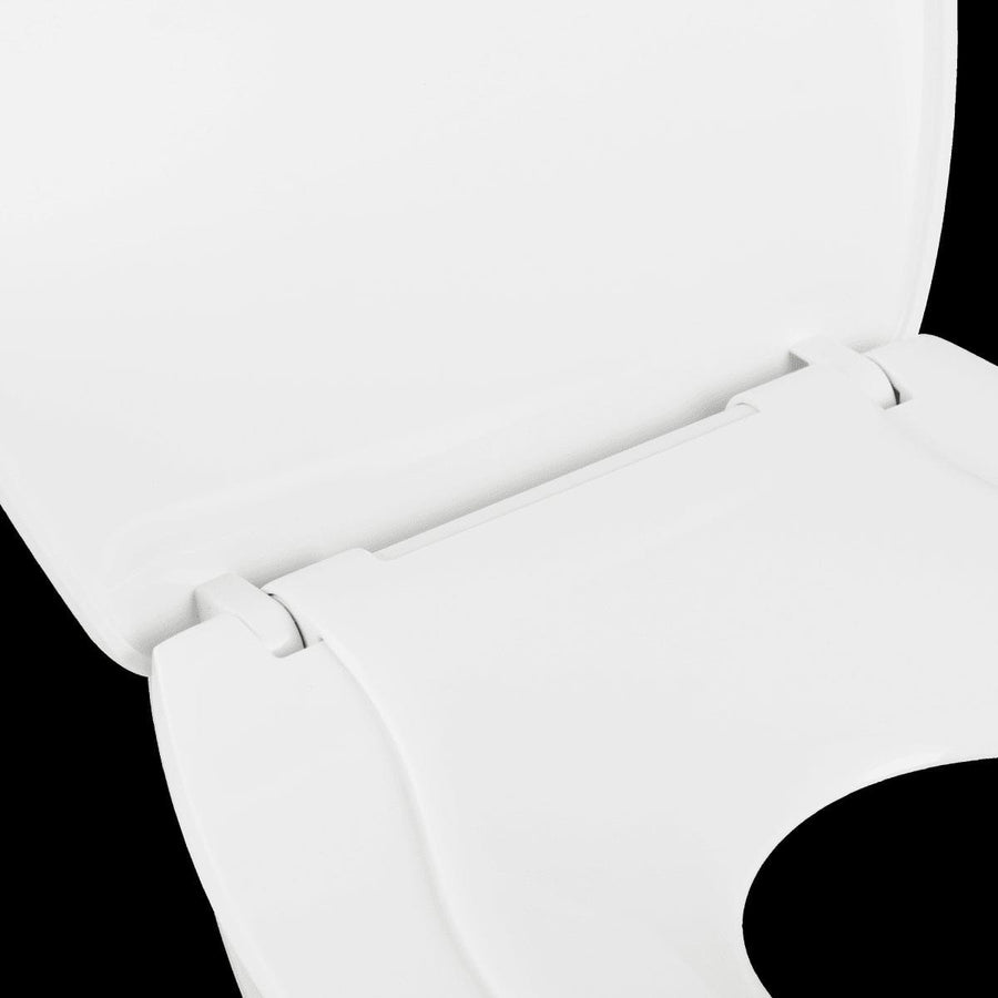 Bricocenter FAMILY WC SEAT OVAL WHITE - QUICK RELEASE - SLOW CLOSING