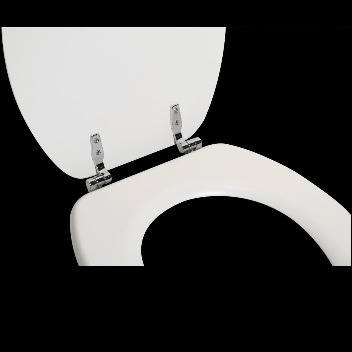 POP OVAL WC SEAT MATT WHITE STEEL HINGE