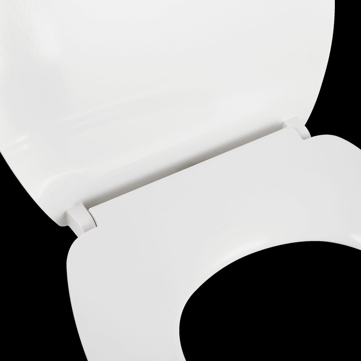 NEO OVAL TOILET SEAT WHITE - TOP FIX