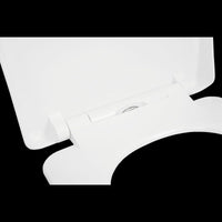 WC SEAT REMIX SHAPE D WHITE - METAL HINGES - SLOW CLOSING - TOP FIX