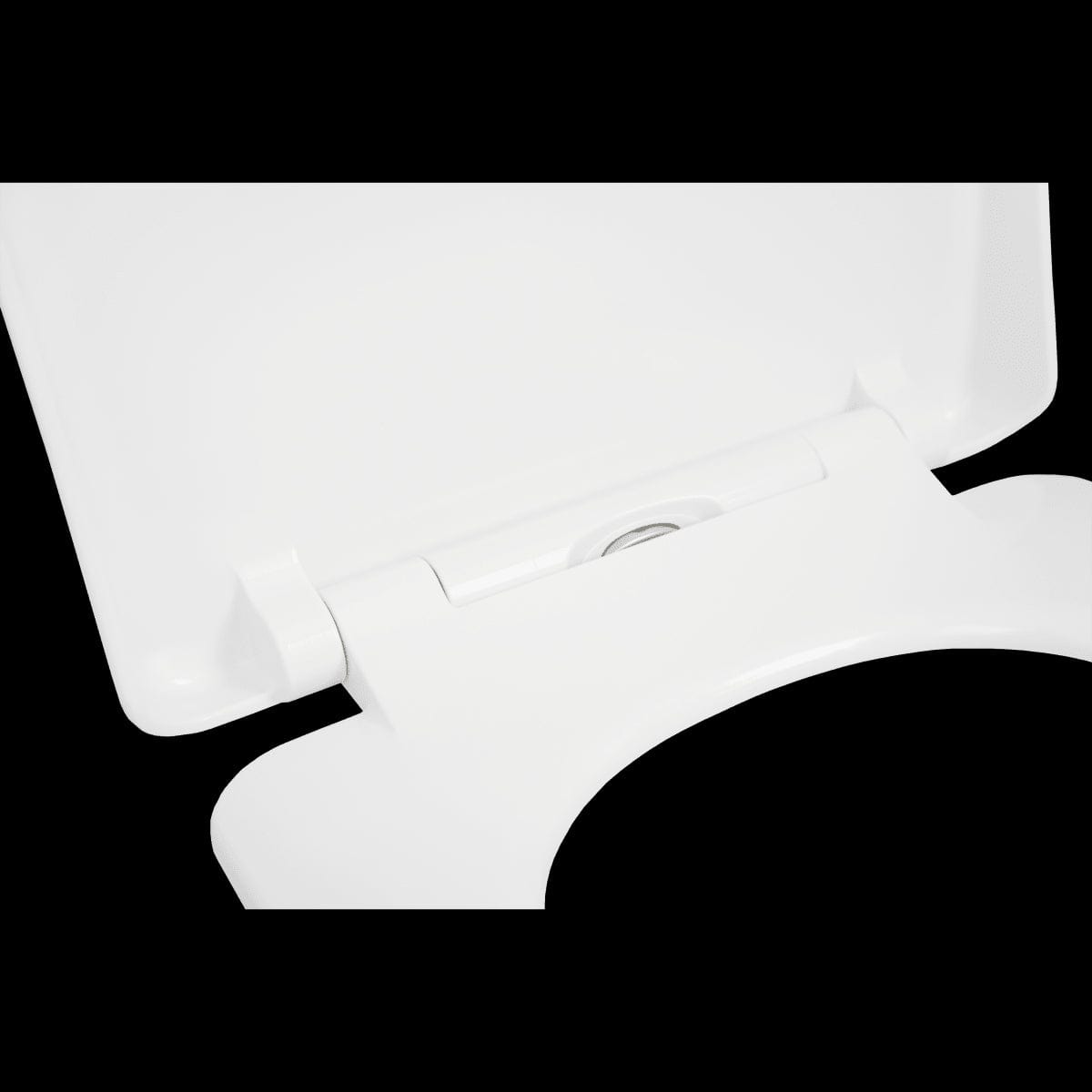 Bricocenter WC SEAT REMIX SHAPE D WHITE - METAL HINGES - SLOW CLOSING - TOP FIX