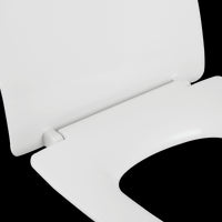 NEO ROUND WHITE TOILET SEAT - TOP FIX