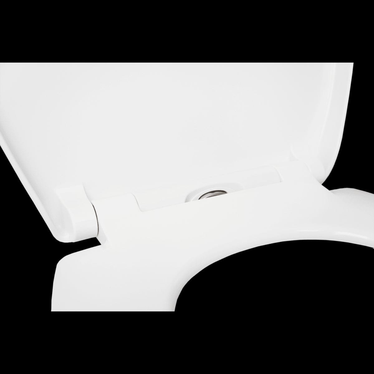 Bricocenter WC SEAT REMIX OVAL WHITE - METAL HINGES - SLOW CLOSING - TOP FIX