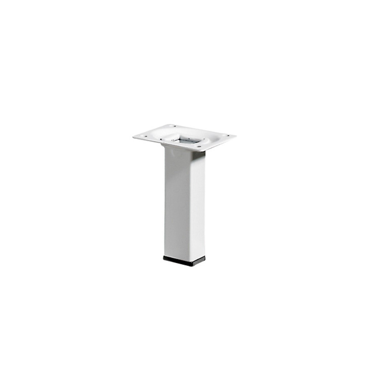 TABLE FOOT ACC.WHITE 25X25 H.100