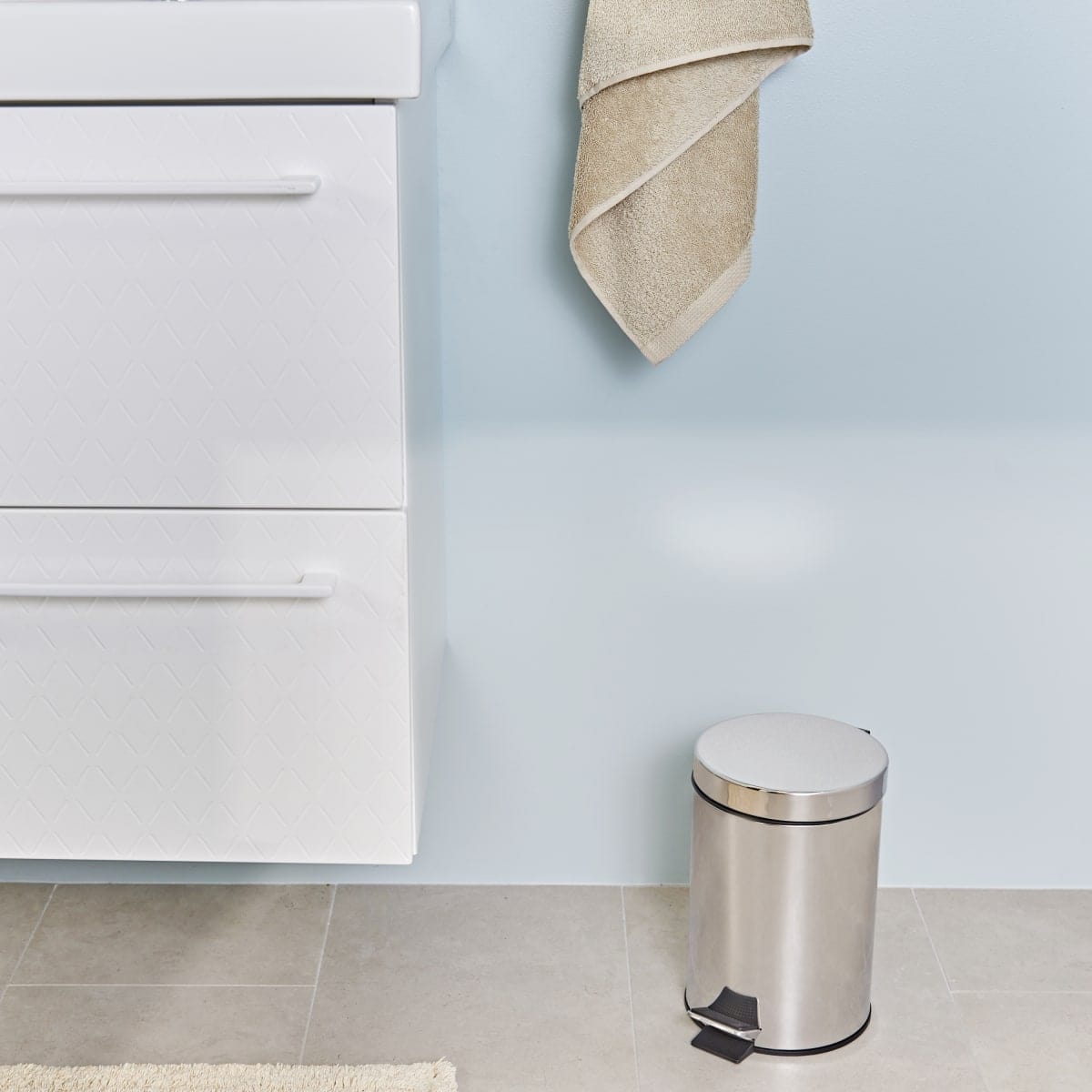 Bricocenter BATHROOM DUSTBIN 3 L CHROME