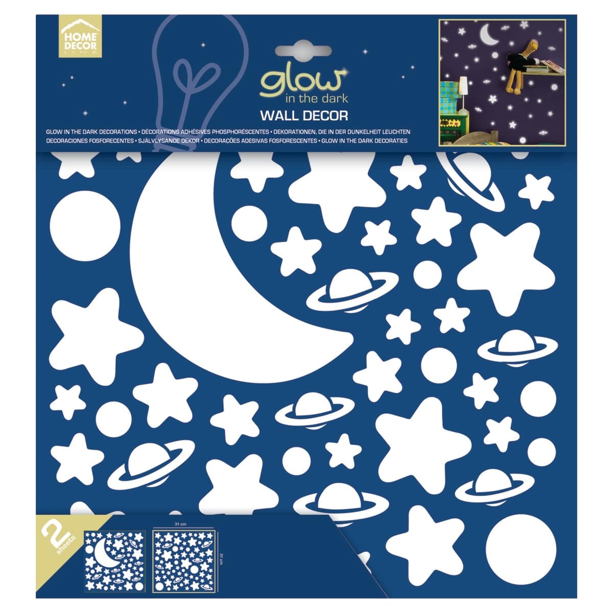 Bricocenter GLOW STICKER BRILLASTELLE 31.5X34 CM