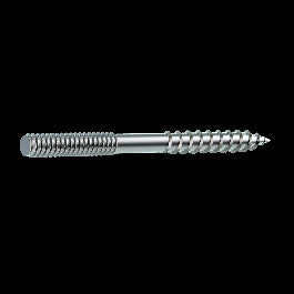 DOUBLE THREAD WOOD/IRON SCREWS 8X60 4 P
