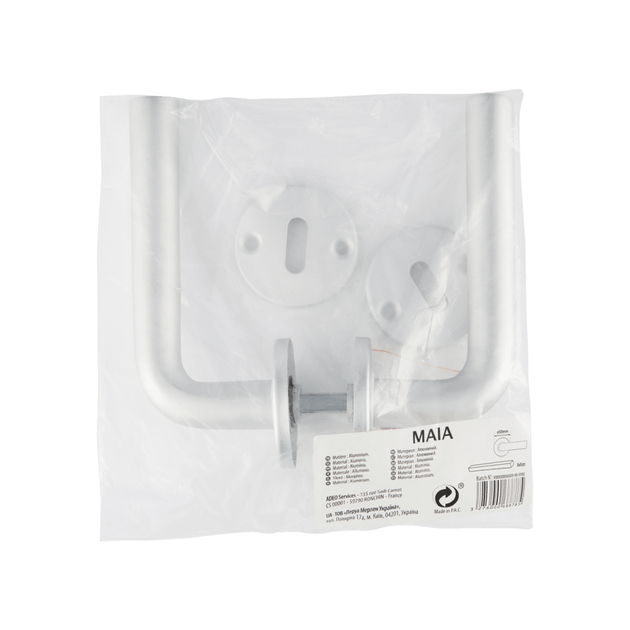 MAIA HANDLE WITH ANODIZED ALUMINUM ESCUTCHEON AND VENT