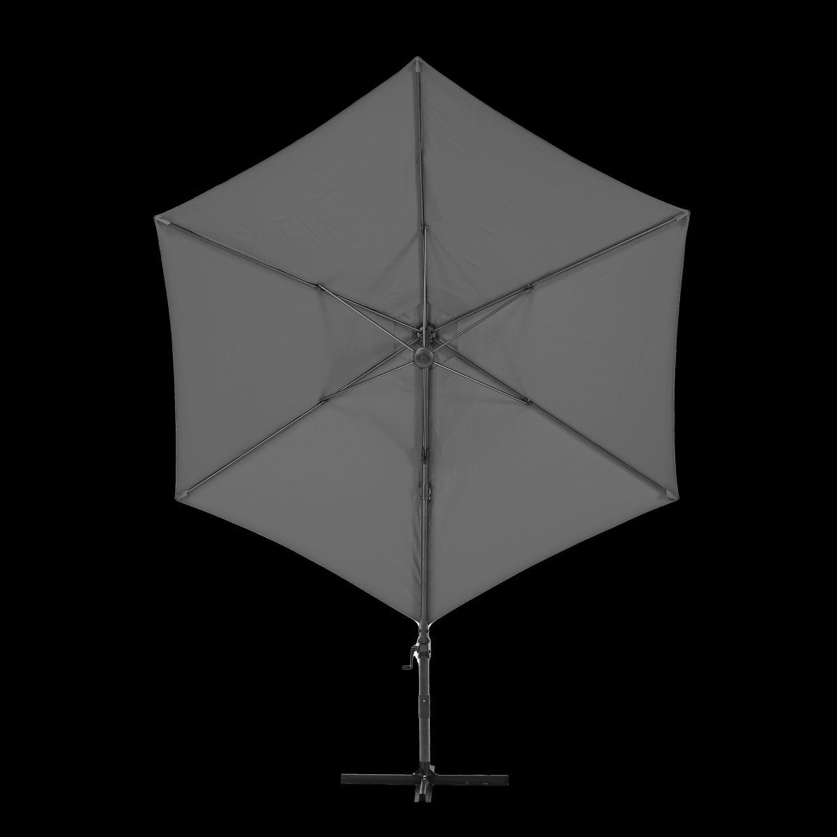 Bricocenter NATERIAL AVEA DECENTRALIZED UMBRELLA D.290 dark gray