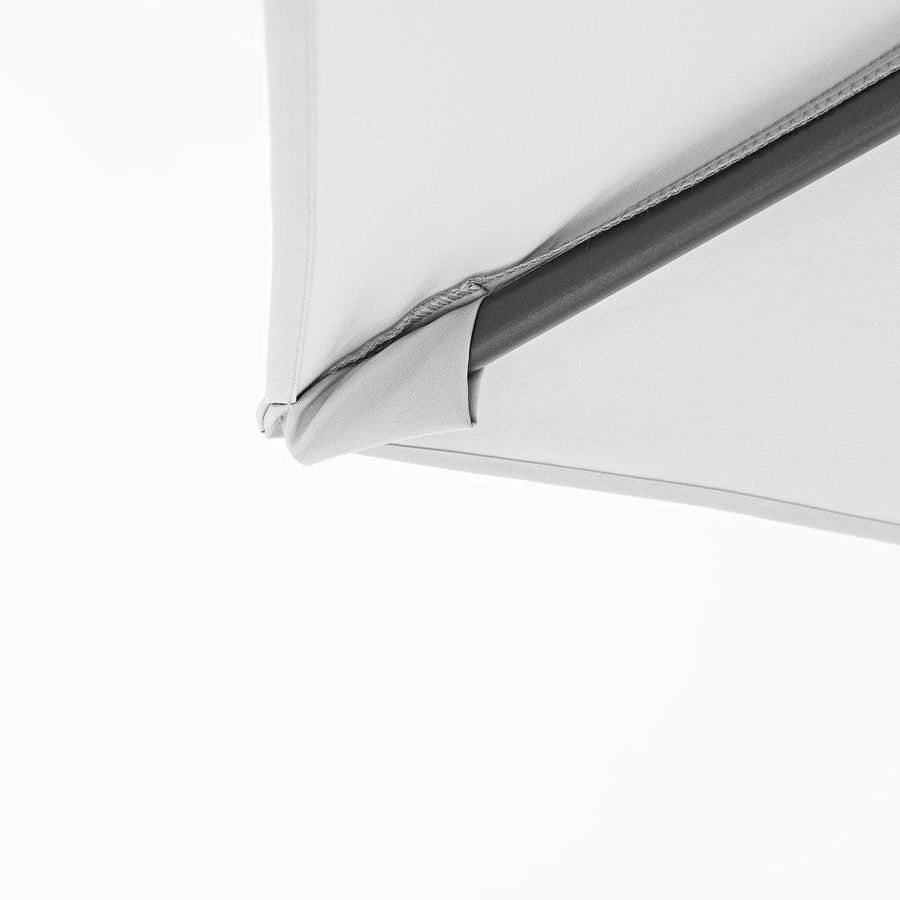 Bricocenter AVEA NATERIAL - Steel and aluminum umbrella with white polyester tarpaulin D 2.9 M