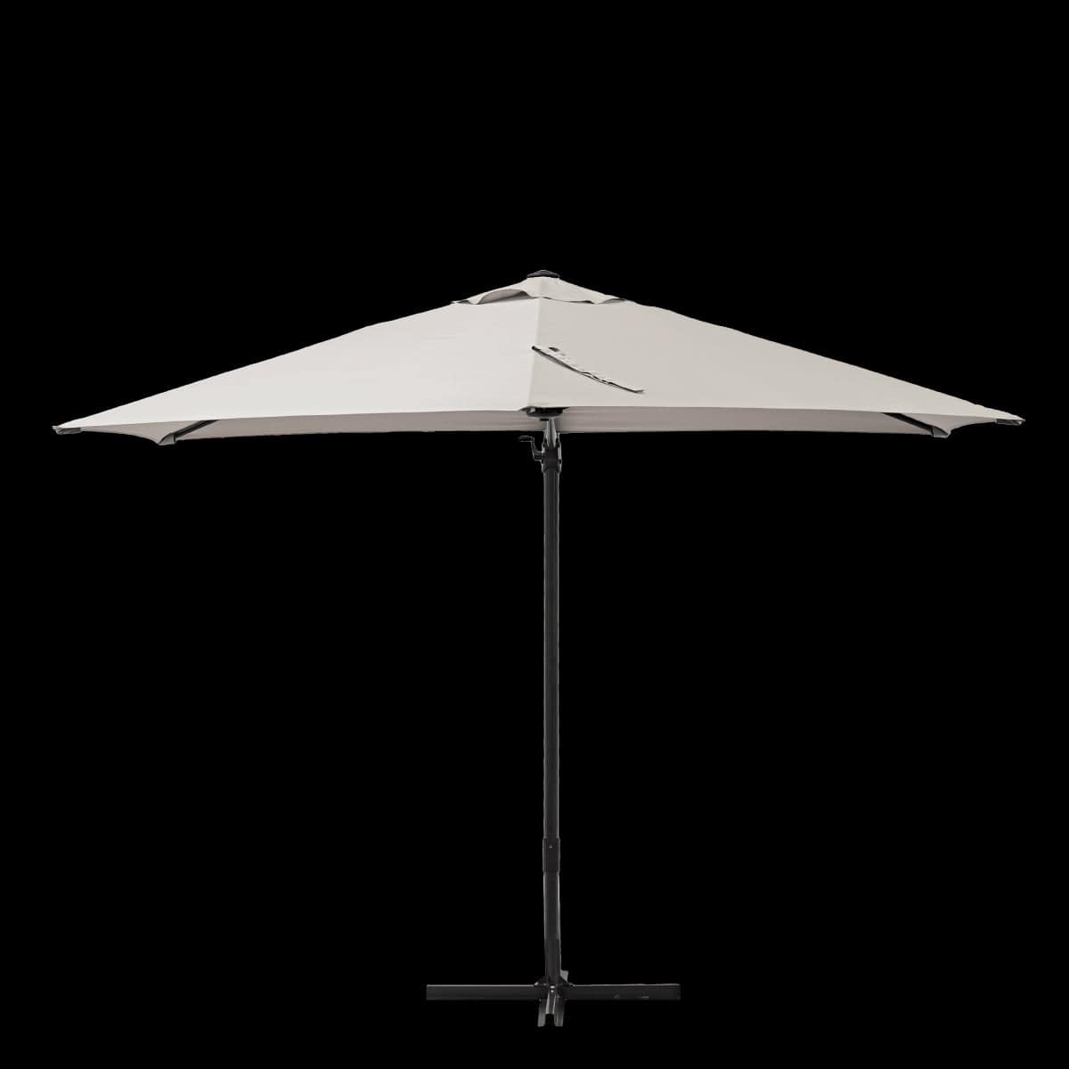 Bricocenter AVEA NATERIAL - Steel and aluminum umbrella with gray polyester tarpaulin D 2.9 M