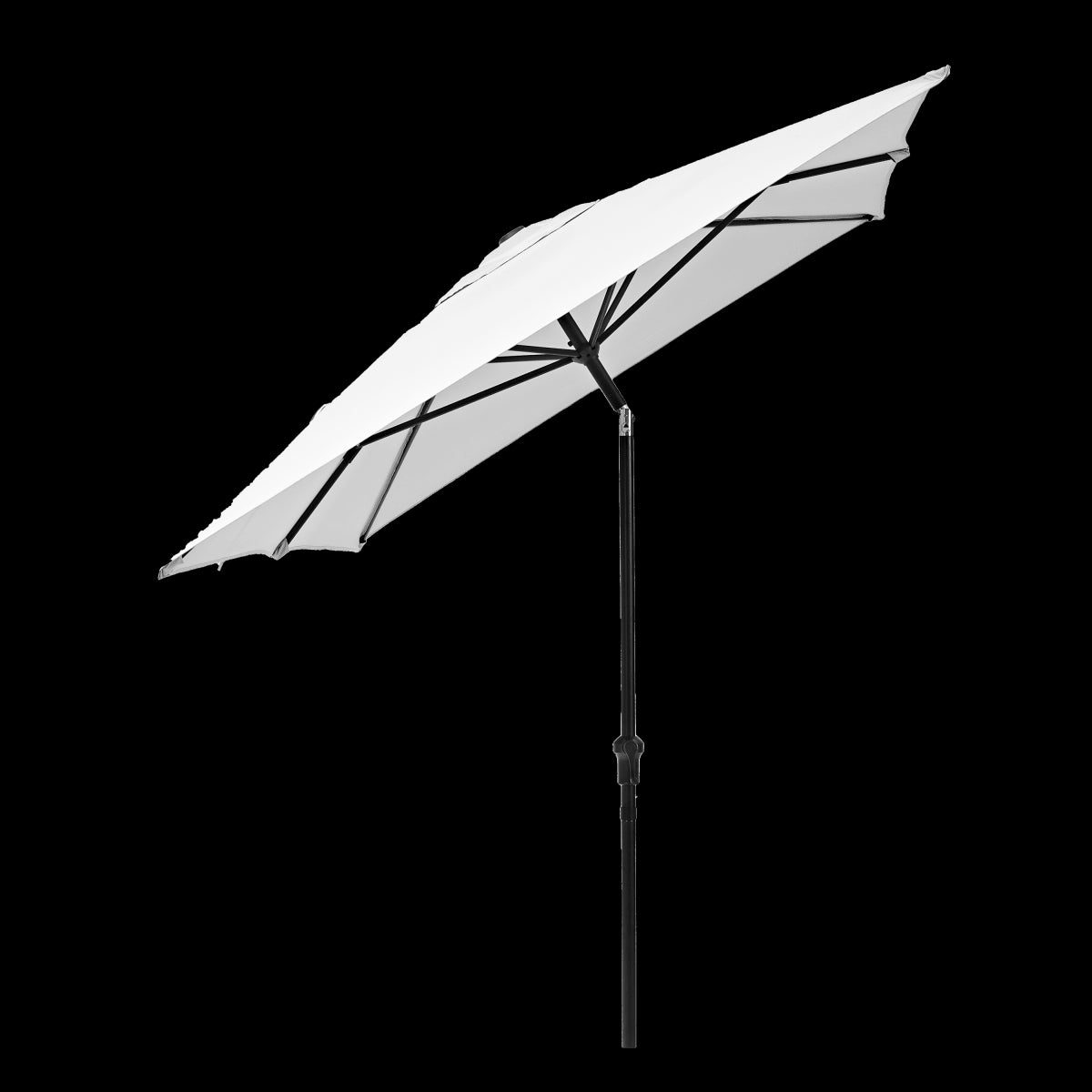 AVEA NATERIAL - aluminum umbrella with white polyester tarp 2X3 m