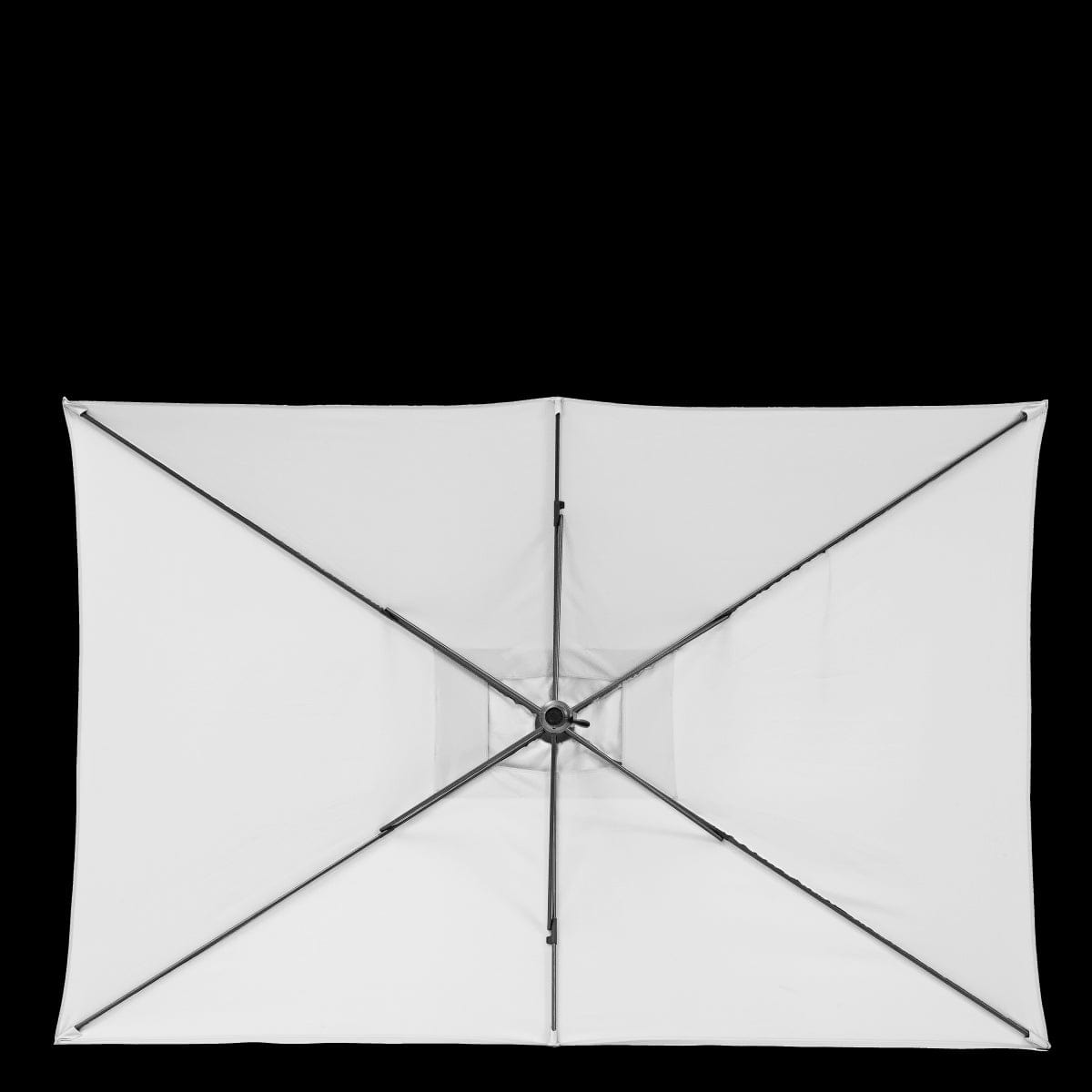 Bricocenter AVEA NATERIAL - aluminum umbrella with white polyester tarp 2X3 m