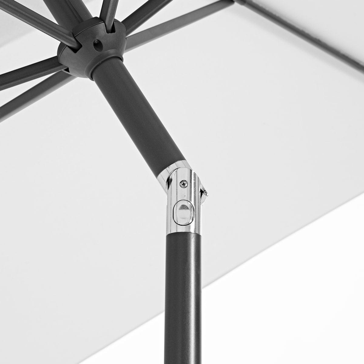 Bricocenter AVEA NATERIAL - aluminum umbrella with white polyester tarp 2X3 m