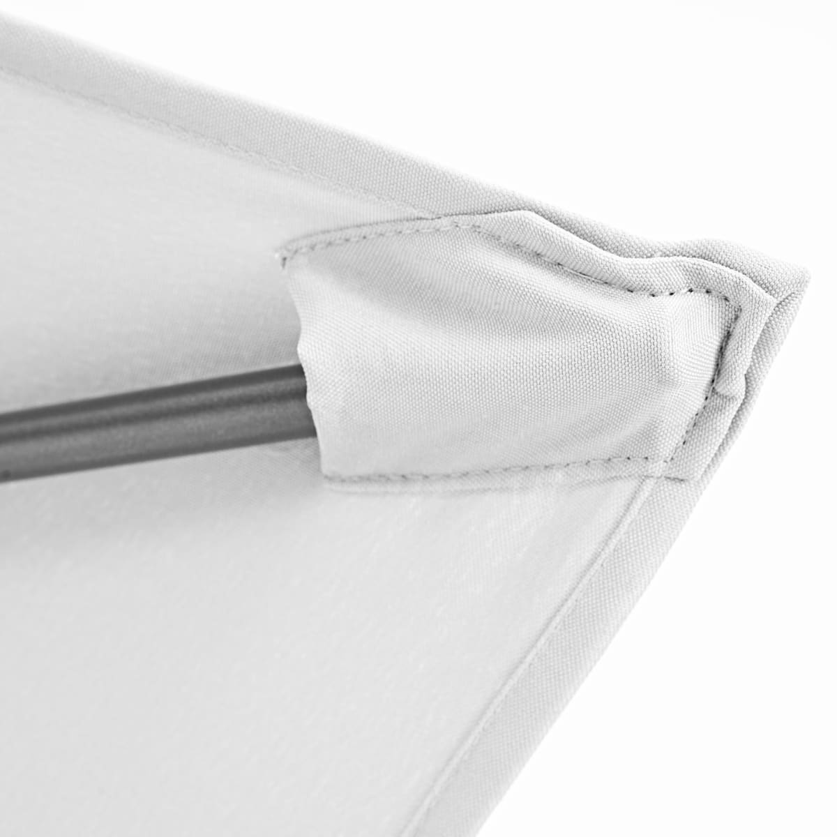 Bricocenter AVEA NATERIAL - aluminum umbrella with white polyester tarp 2X3 m