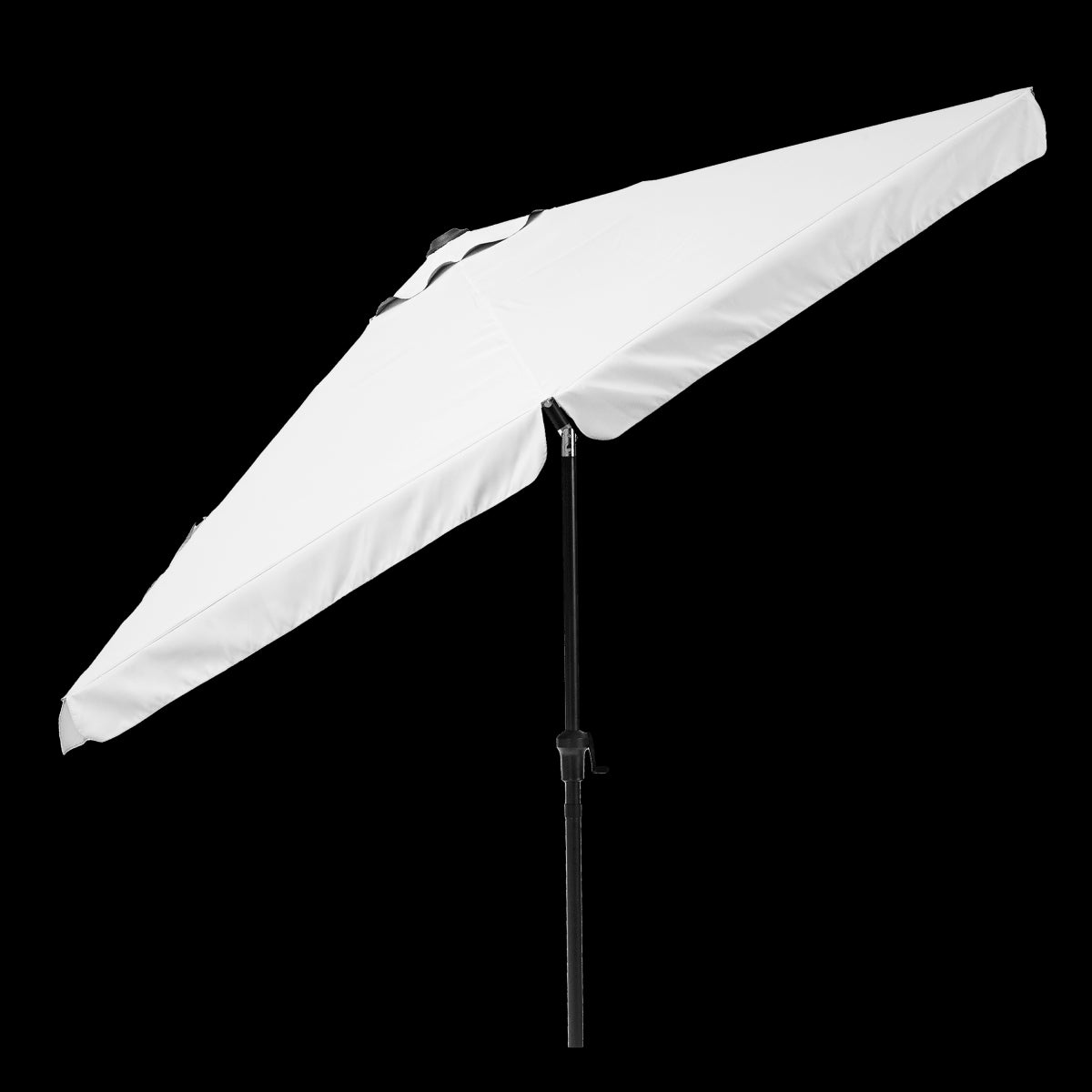 AVEA NATERIAL - Aluminum umbrella with white polyester cloth - White 3 M