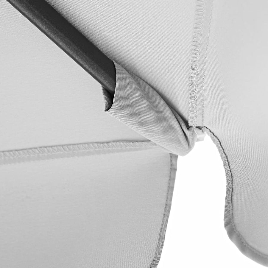 Bricocenter AVEA NATERIAL - Aluminum umbrella with white polyester cloth - White 3 M