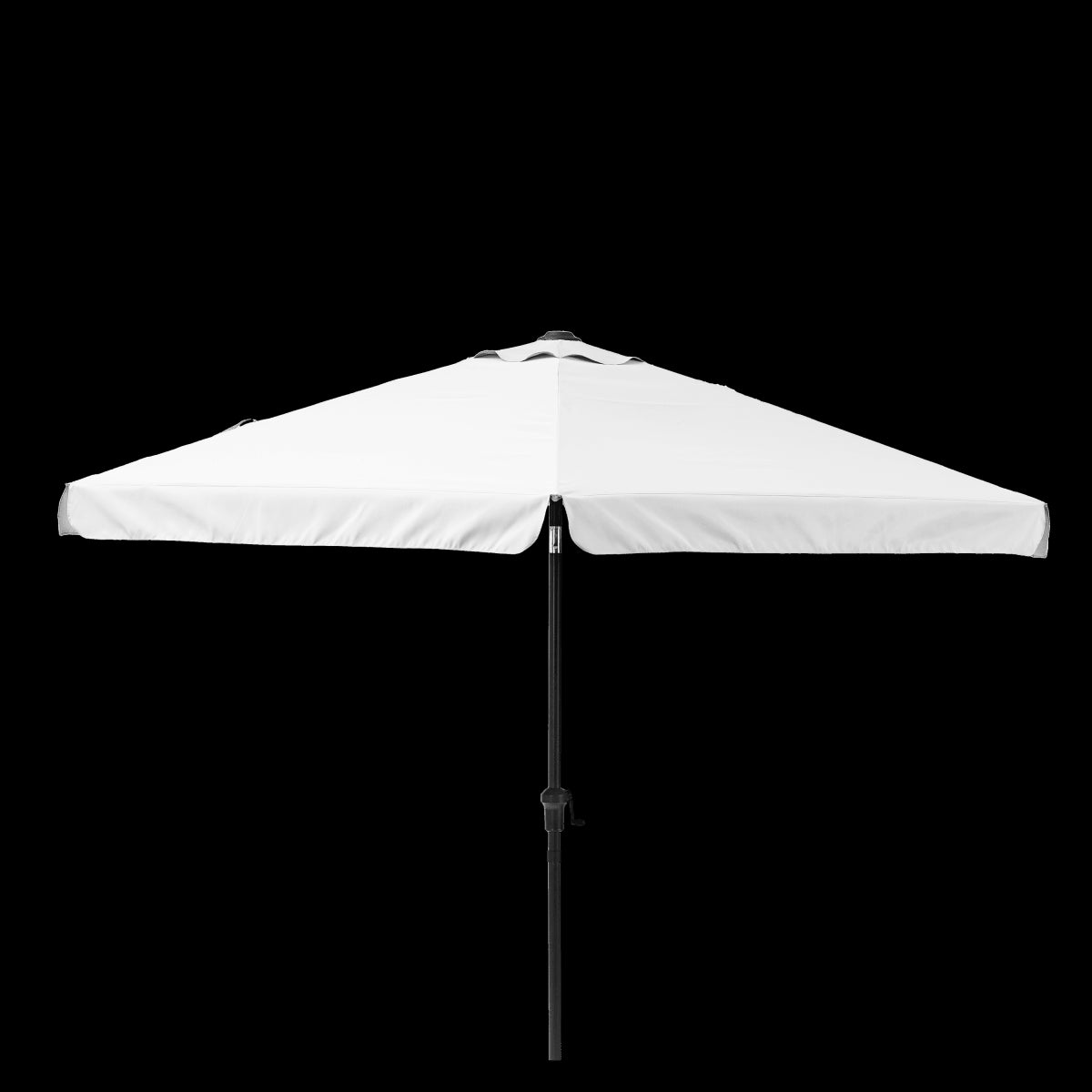 AVEA NATERIAL - Aluminum umbrella with white polyester cloth - White 3 M