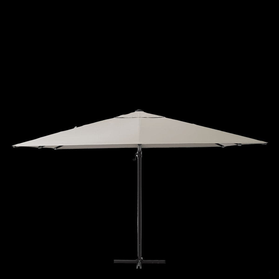 Bricocenter AURA NATERIAL - Steel and aluminum umbrella with gray polyester cloth 2.9X2.9M