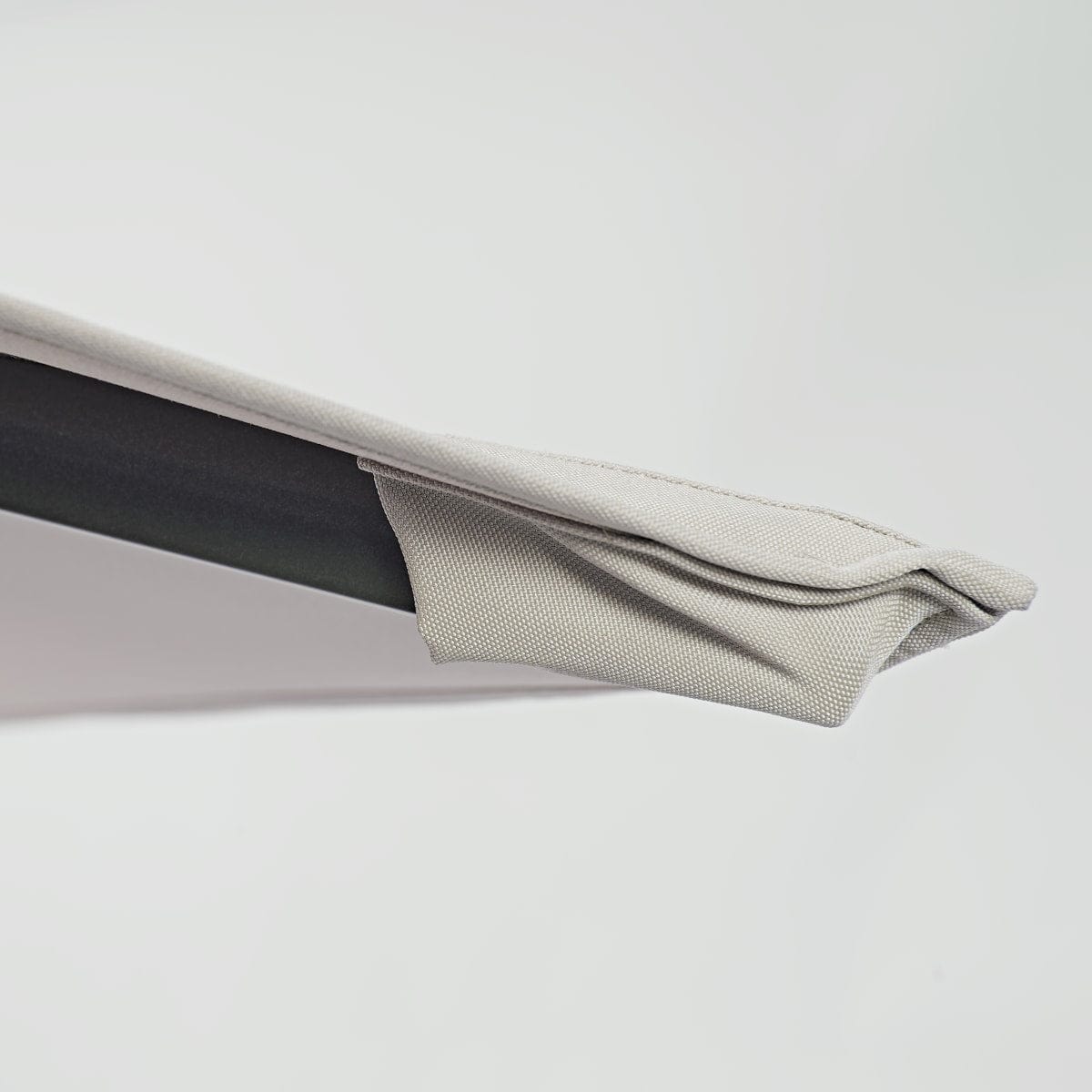 Bricocenter AURA NATERIAL - Steel and aluminum umbrella with gray polyester cloth 2.9X2.9M