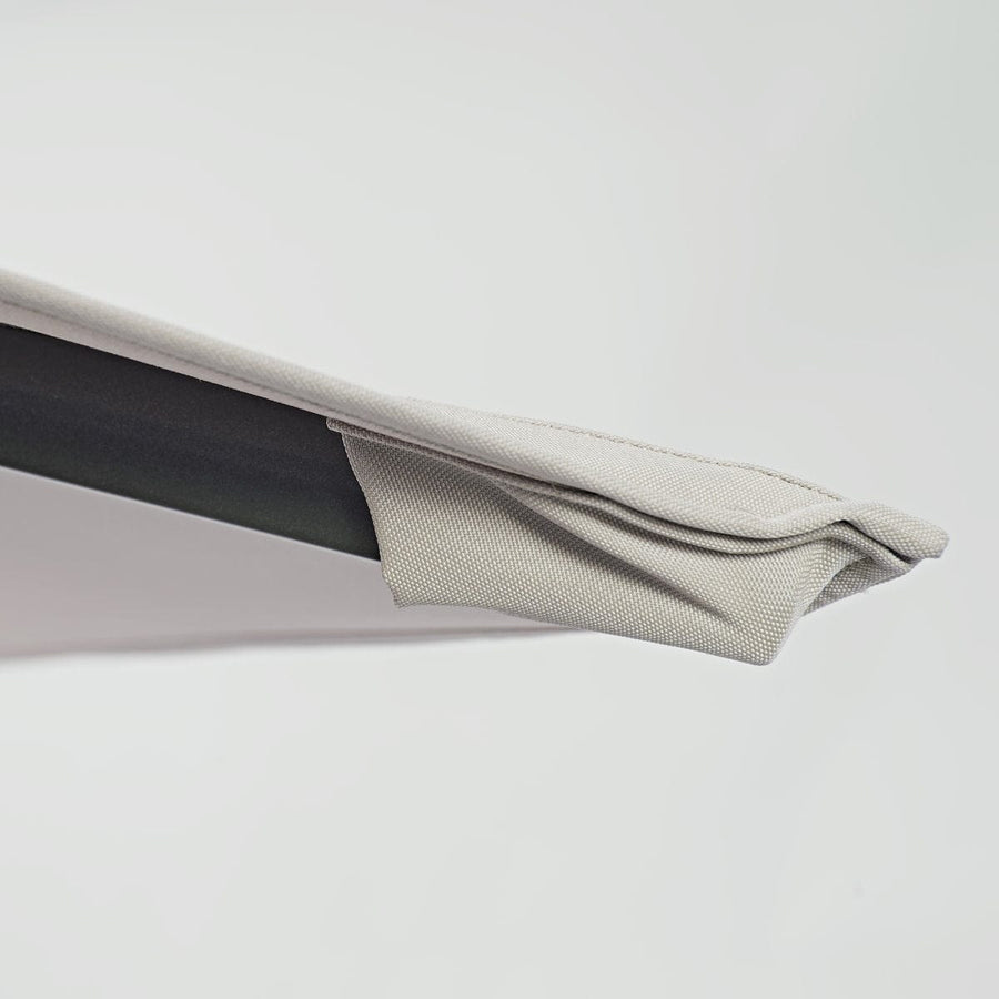 Bricocenter AURA NATERIAL - Steel and aluminum umbrella with gray polyester cloth 2.9X2.9M