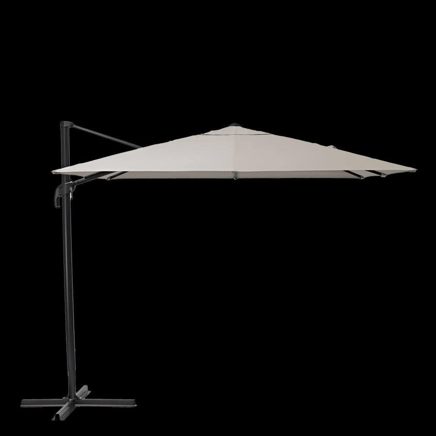 Bricocenter AURA NATERIAL - Steel and aluminum umbrella with gray polyester cloth 2.9X2.9M