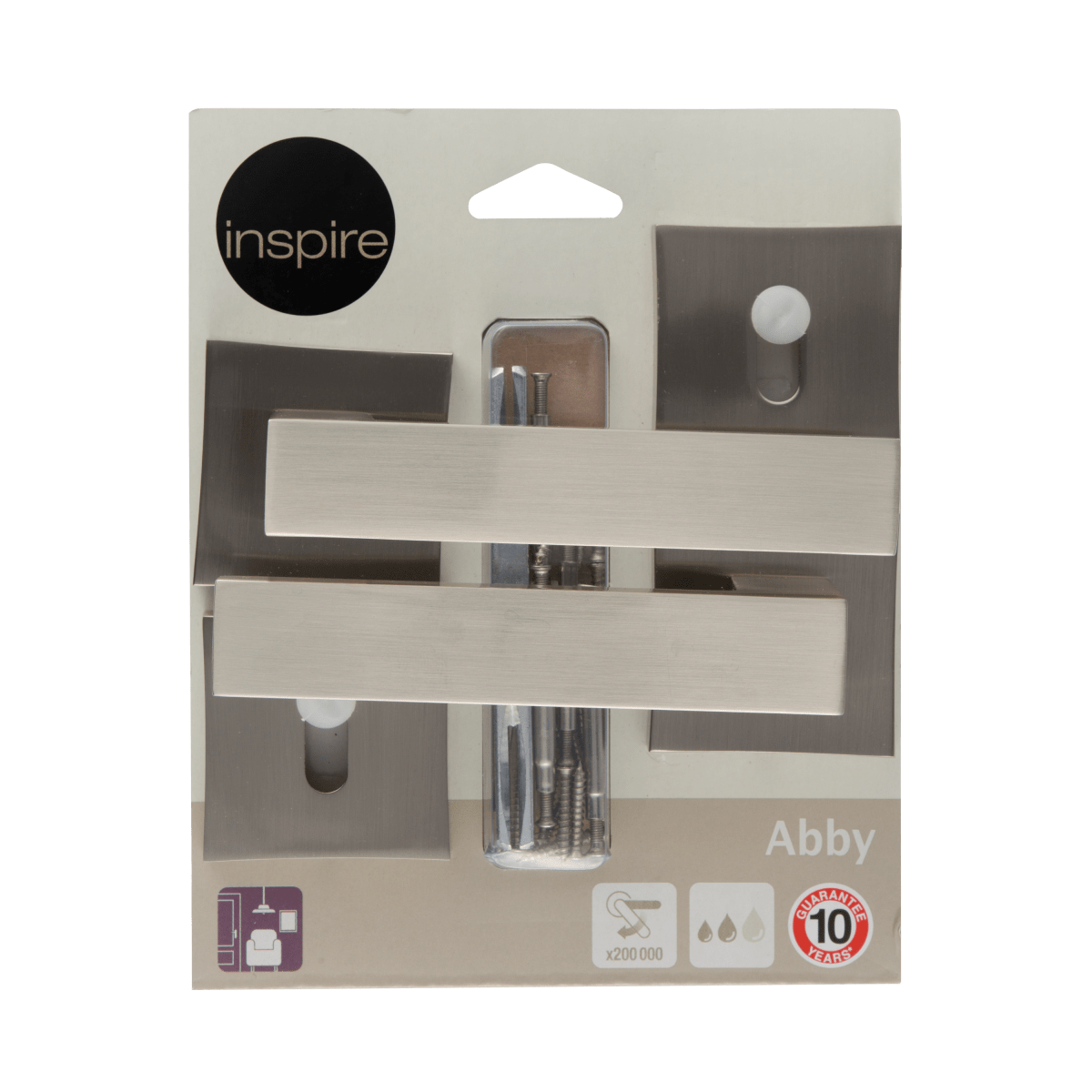ABBY HANDLE WITH ROSETTE AND INSPIRE SPOUT IN BRUSHED ALUMINUM
