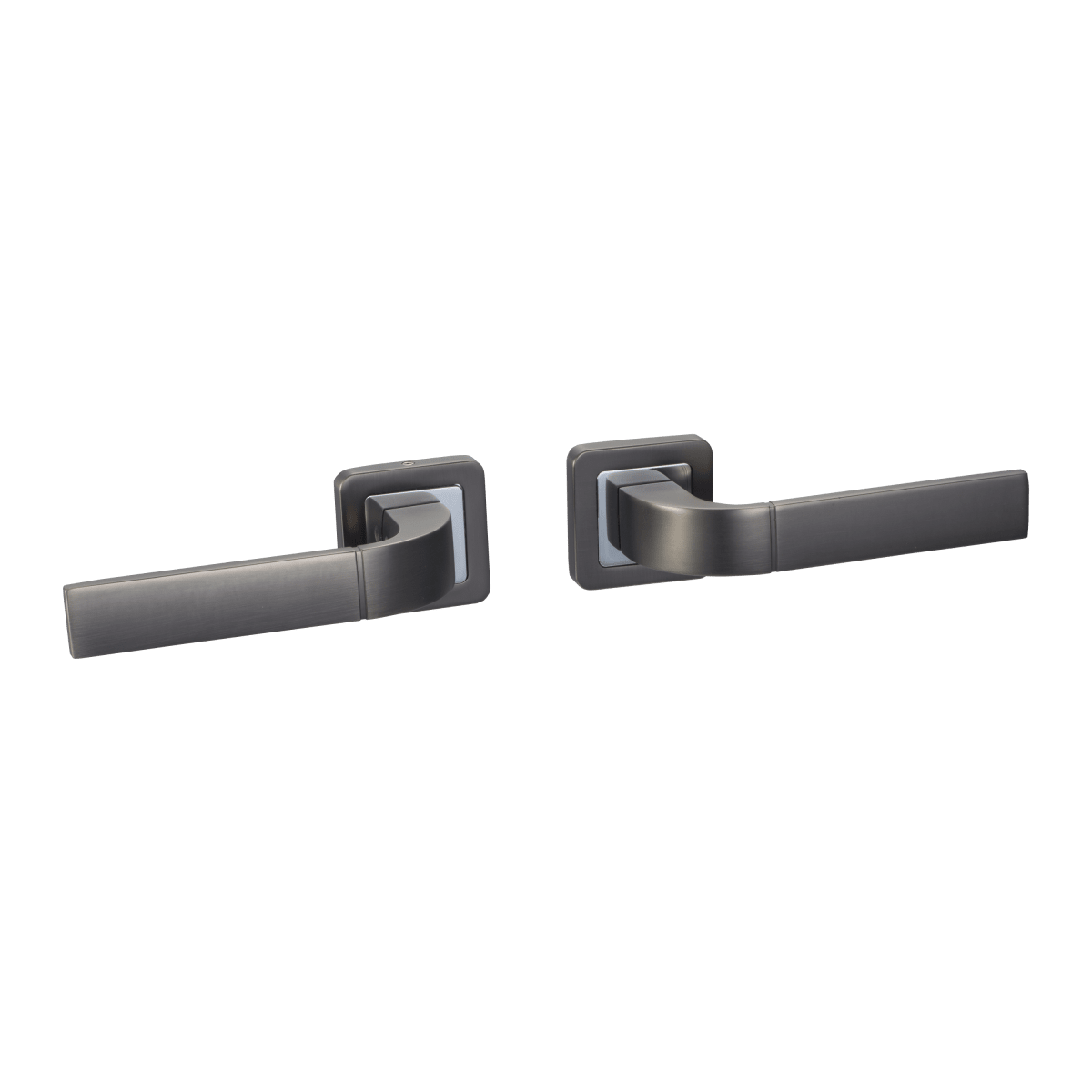 DINA HANDLE WITH ROSETTE AND INSPIRE SPOUT IN BRUSHED ALUMINUM