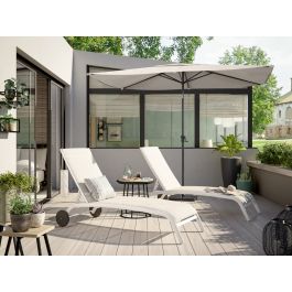 AVEA NATERIAL ALUMINIUM 2X3 DOVE GREY PARASOL
