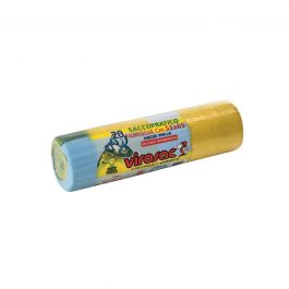 DUSTBIN BAGS SET 20 PIECES PATT BAGS 40LT YELLOW L55 H65CM