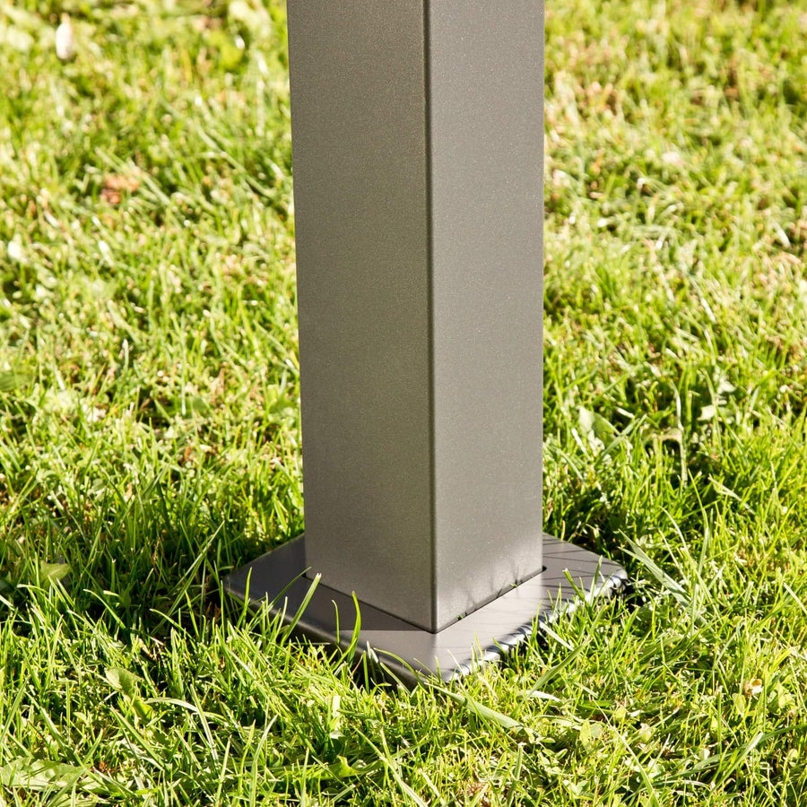 Bricocenter ELYSIA NAZALIAL - aluminium pergola textile anthracite cover 3.1X3.5 M