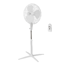 FLOOR STANDING FAN 40CM 45W WHITE WITH REMOTE CONTROL EQUATION