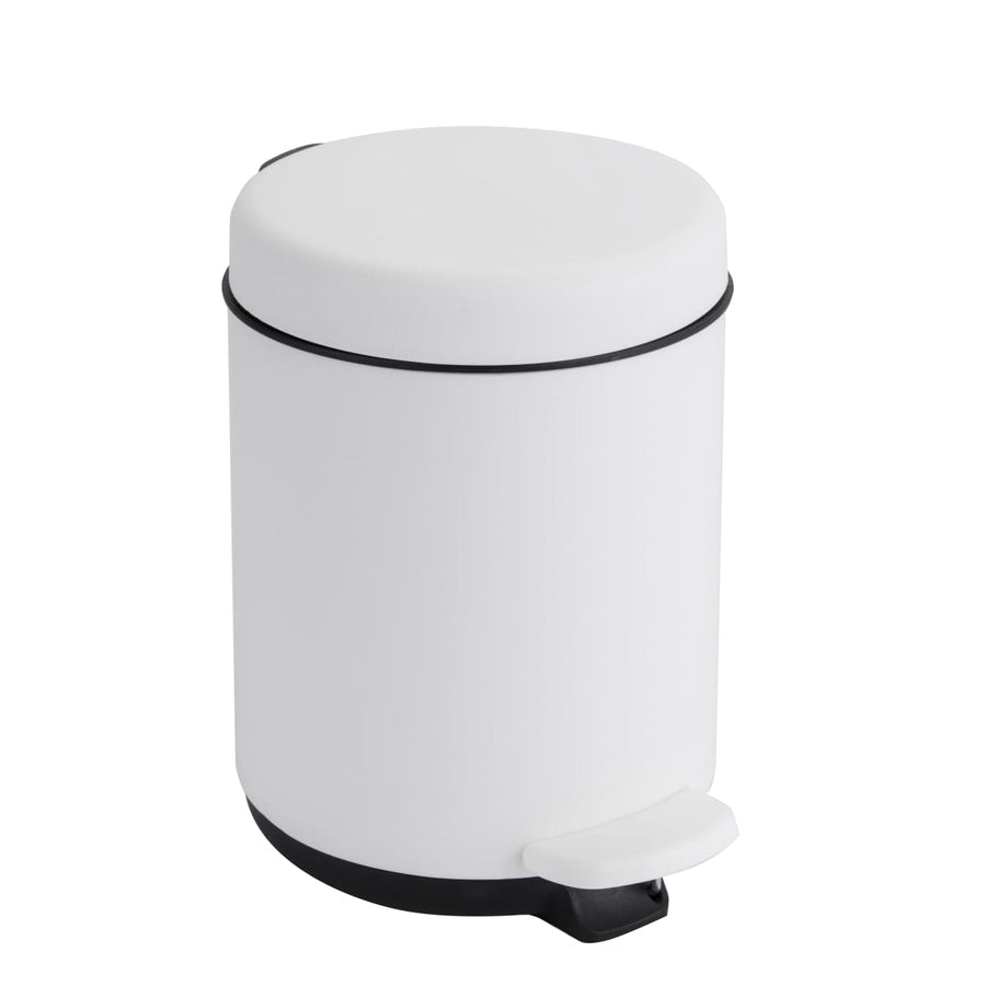 Bricocenter 3LT WHITE PLASTIC DUSTBIN WITH PEDAL