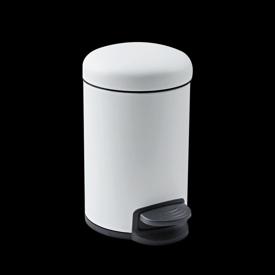 Bricocenter 3LT WHITE METAL DUSTBIN WITH PEDAL