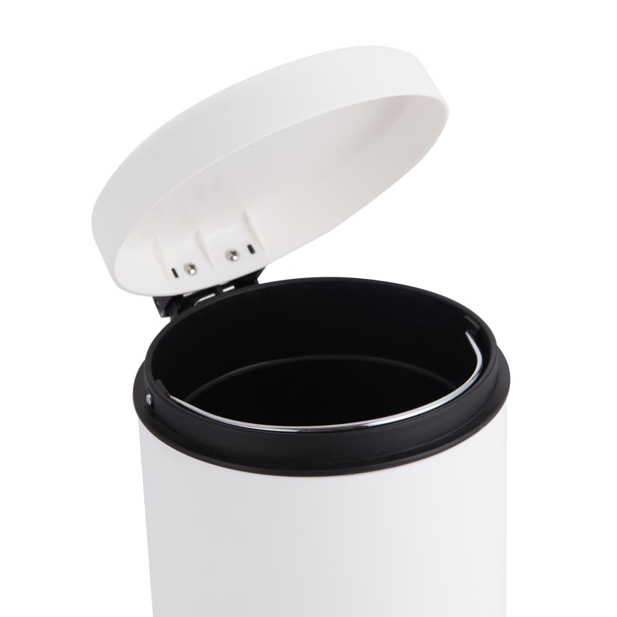 3LT WHITE PLASTIC DUSTBIN WITH PEDAL