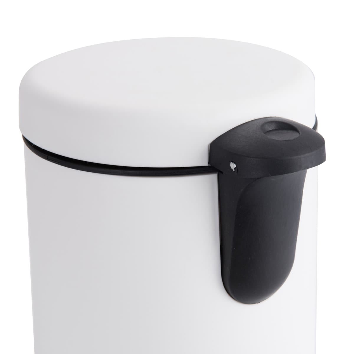 3LT WHITE PLASTIC DUSTBIN WITH PEDAL