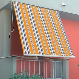CAD AWNING W/BRAC L300XH245 YELLOW STRIPE