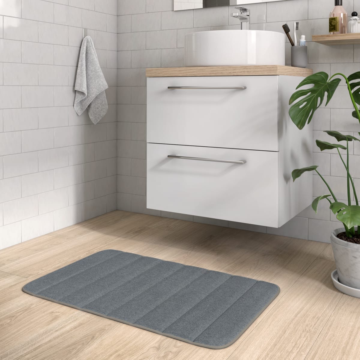 Bricocenter COCOON 50X80 GRANITE BATH MAT 3 SENSEA