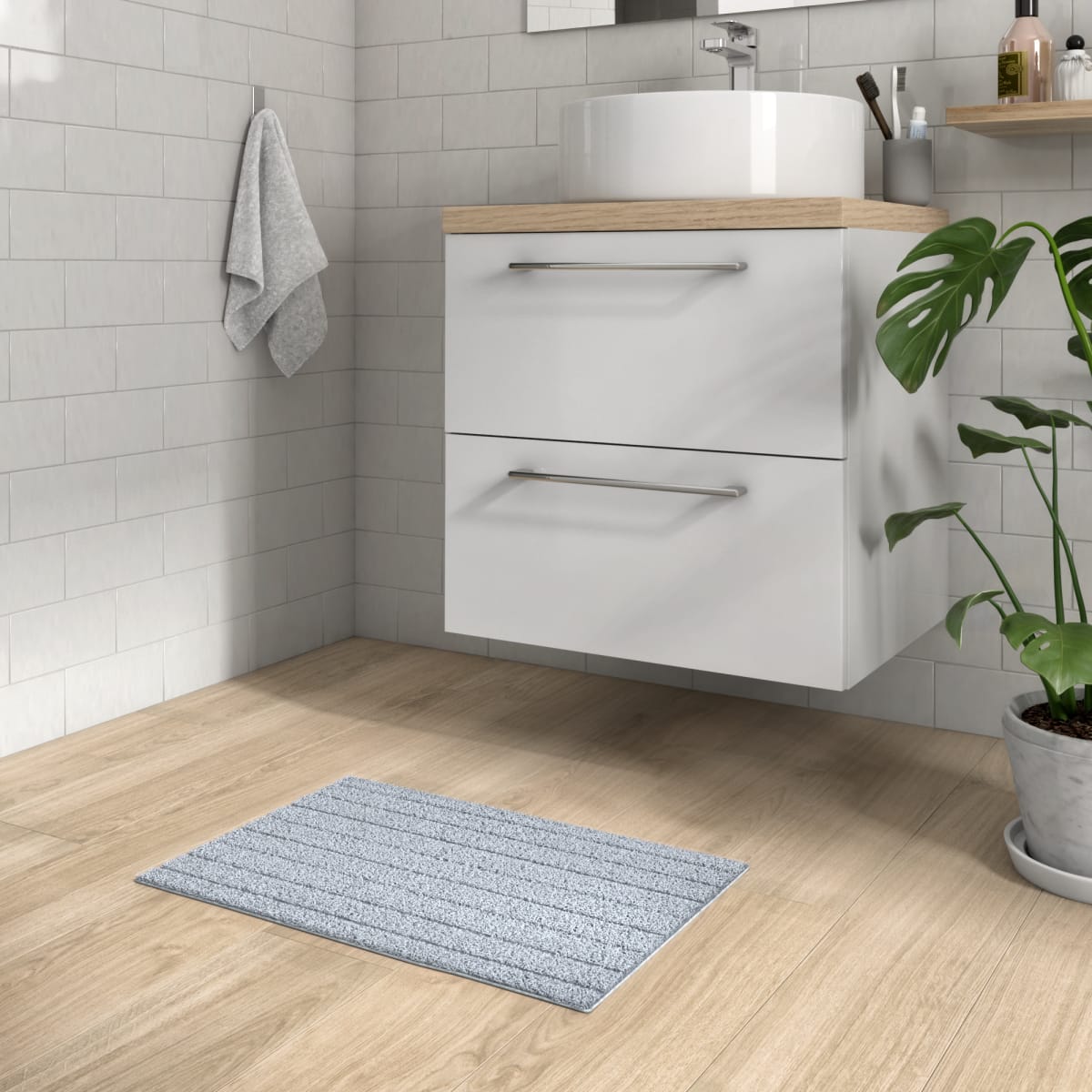 ESSENTIAL BATHROOM CARPET 40X60 GRANITE 3 SENSEA