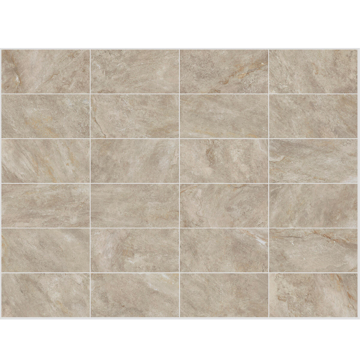 Outdoor paving slabs in beige Brazilian stone, 25x50, 8mm thick, 1.38 square metres
