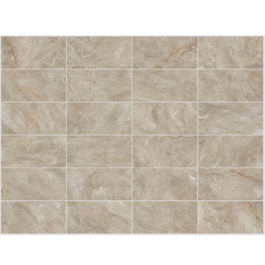 Outdoor paving slabs in beige Brazilian stone, 25x50, 8mm thick, 1.38 square metres