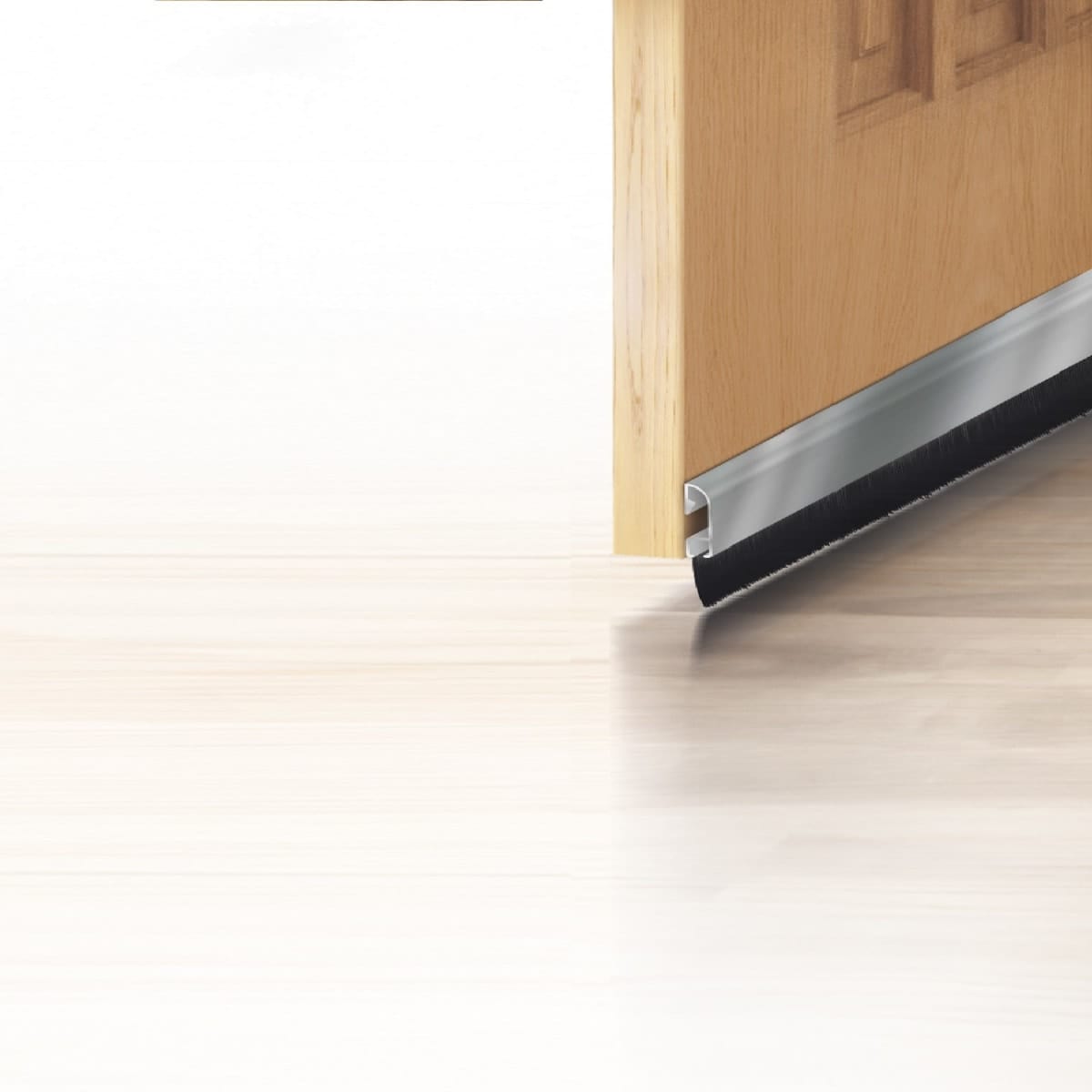 Bricocenter UNDER DOOR WITH ALUMINIUM BRUSH 1MT SILVER AXTON